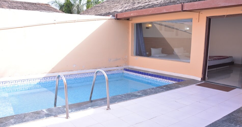 luxury resort swimming pool corbett ramnagar